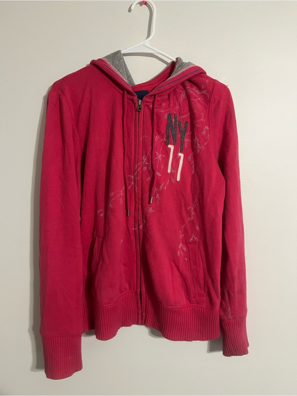 American Eagle Outfitters Vintage Y2K Eagle Fleece Zip Up Jacket Women's Size XL